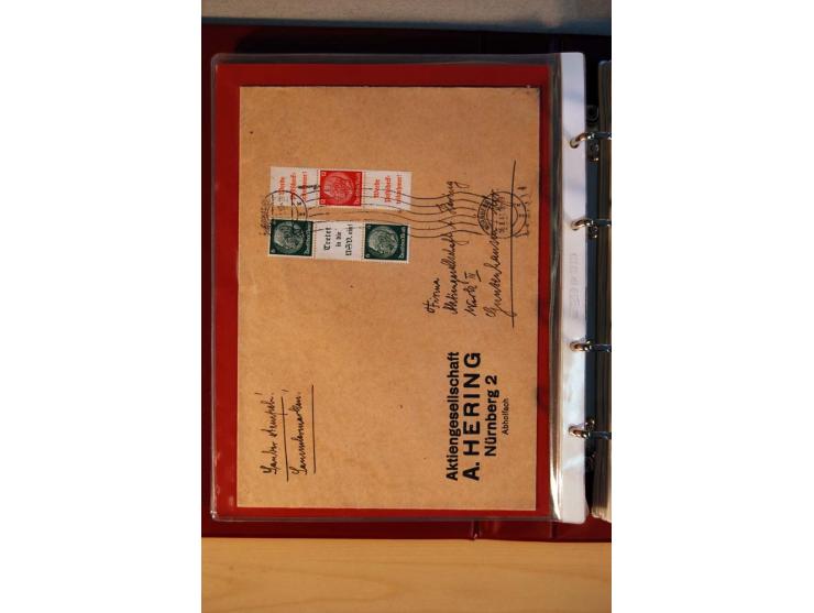 1932/40, Hindenburg-Freimarkenausgabe, umfangreiche Sammlung mit einigen hundert Briefen und Karten, dabei bessere Einzel- un