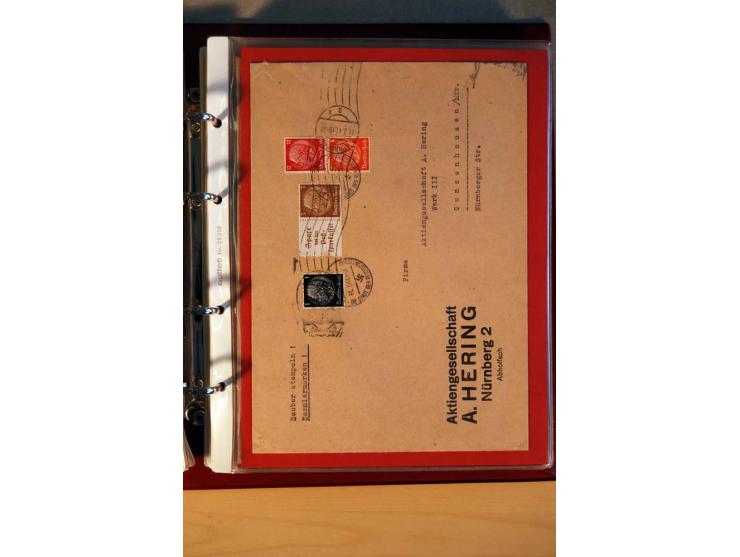 1932/40, Hindenburg-Freimarkenausgabe, umfangreiche Sammlung mit einigen hundert Briefen und Karten, dabei bessere Einzel- un