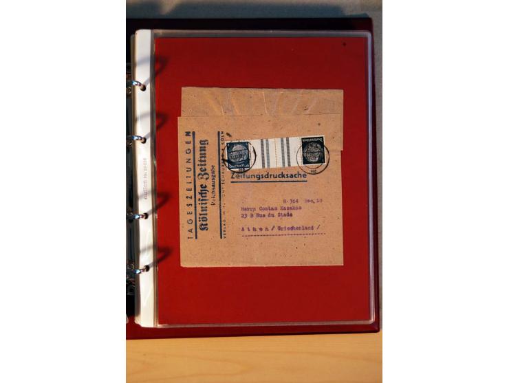 1932/40, Hindenburg-Freimarkenausgabe, umfangreiche Sammlung mit einigen hundert Briefen und Karten, dabei bessere Einzel- un