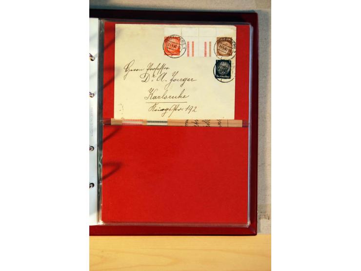 1932/40, Hindenburg-Freimarkenausgabe, umfangreiche Sammlung mit einigen hundert Briefen und Karten, dabei bessere Einzel- un