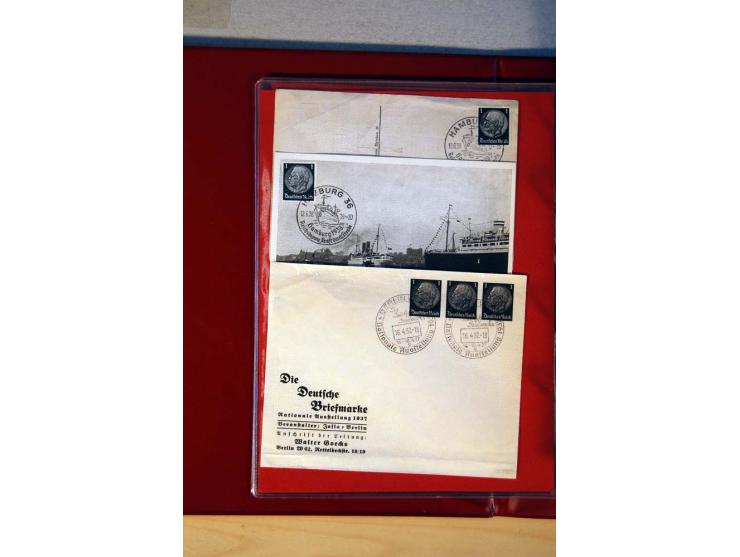 1932/40, Hindenburg-Freimarkenausgabe, umfangreiche Sammlung mit einigen hundert Briefen und Karten, dabei bessere Einzel- un