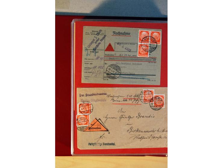 1932/40, Hindenburg-Freimarkenausgabe, umfangreiche Sammlung mit einigen hundert Briefen und Karten, dabei bessere Einzel- un