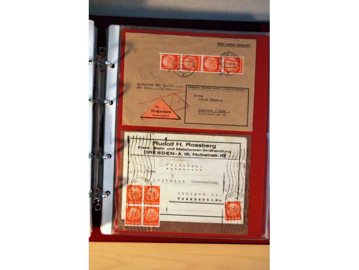 1932/40, Hindenburg-Freimarkenausgabe, umfangreiche Sammlung mit einigen hundert Briefen und Karten, dabei bessere Einzel- un
