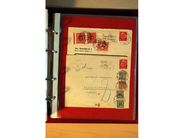 1932/40, Hindenburg-Freimarkenausgabe, umfangreiche Sammlung mit einigen hundert Briefen und Karten, dabei bessere Einzel- un