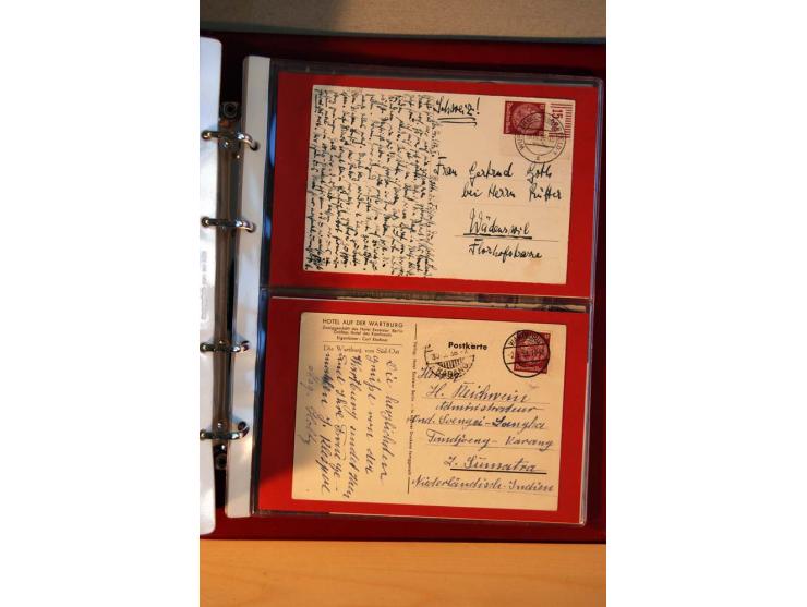 1932/40, Hindenburg-Freimarkenausgabe, umfangreiche Sammlung mit einigen hundert Briefen und Karten, dabei bessere Einzel- un