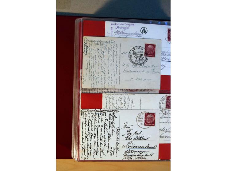 1932/40, Hindenburg-Freimarkenausgabe, umfangreiche Sammlung mit einigen hundert Briefen und Karten, dabei bessere Einzel- un