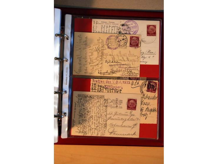 1932/40, Hindenburg-Freimarkenausgabe, umfangreiche Sammlung mit einigen hundert Briefen und Karten, dabei bessere Einzel- un