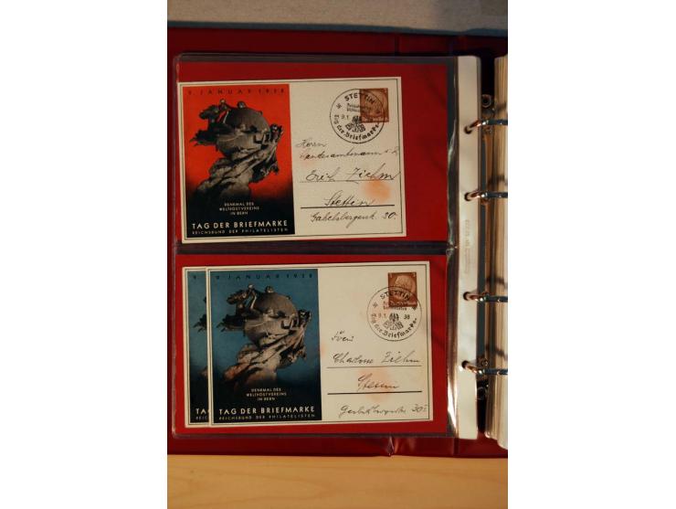 1932/40, Hindenburg-Freimarkenausgabe, umfangreiche Sammlung mit einigen hundert Briefen und Karten, dabei bessere Einzel- un