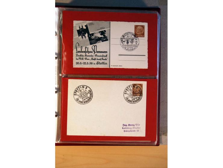 1932/40, Hindenburg-Freimarkenausgabe, umfangreiche Sammlung mit einigen hundert Briefen und Karten, dabei bessere Einzel- un