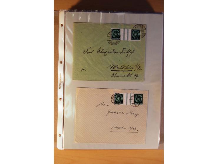 1933/45, sehr umfangreiche Sammlung mit Schwerpunkt Einzel- und Mehrfachfrankaturen der Sondermarken mit ca. 3000 Stück in 19