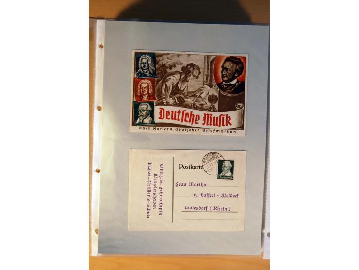 1933/45, sehr umfangreiche Sammlung mit Schwerpunkt Einzel- und Mehrfachfrankaturen der Sondermarken mit ca. 3000 Stück in 19