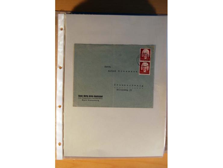 1933/45, sehr umfangreiche Sammlung mit Schwerpunkt Einzel- und Mehrfachfrankaturen der Sondermarken mit ca. 3000 Stück in 19