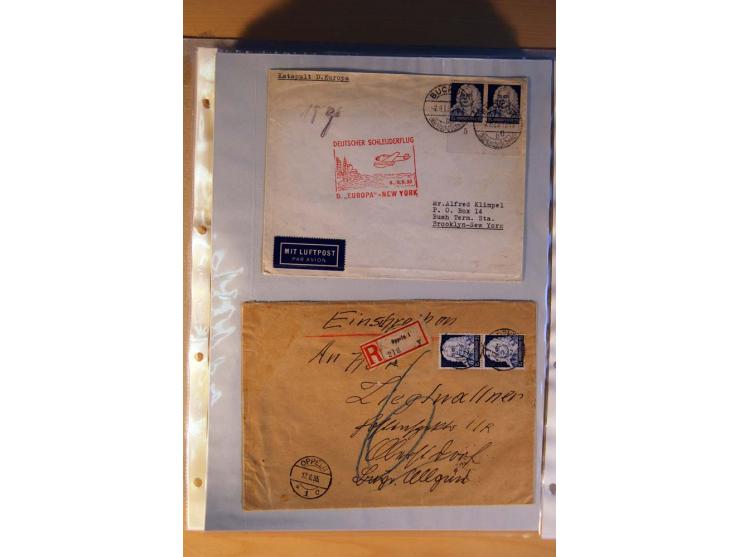 1933/45, sehr umfangreiche Sammlung mit Schwerpunkt Einzel- und Mehrfachfrankaturen der Sondermarken mit ca. 3000 Stück in 19