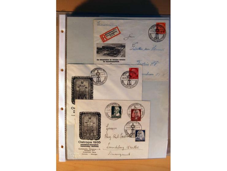 1933/45, sehr umfangreiche Sammlung mit Schwerpunkt Einzel- und Mehrfachfrankaturen der Sondermarken mit ca. 3000 Stück in 19