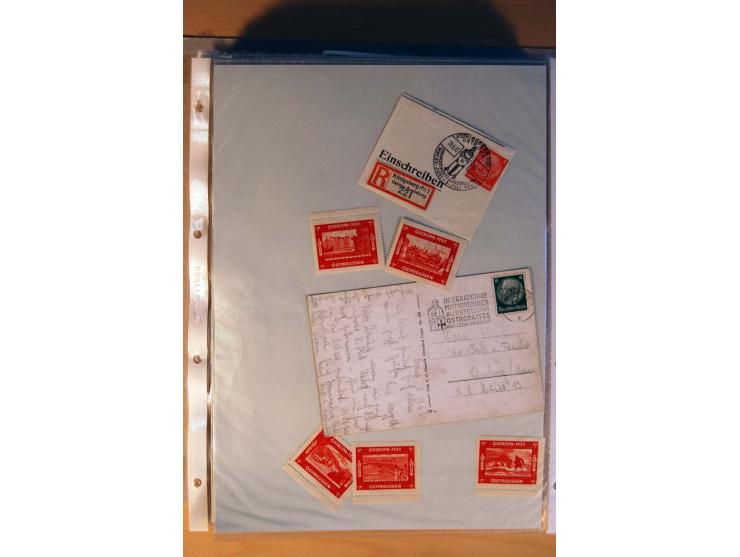 1933/45, sehr umfangreiche Sammlung mit Schwerpunkt Einzel- und Mehrfachfrankaturen der Sondermarken mit ca. 3000 Stück in 19