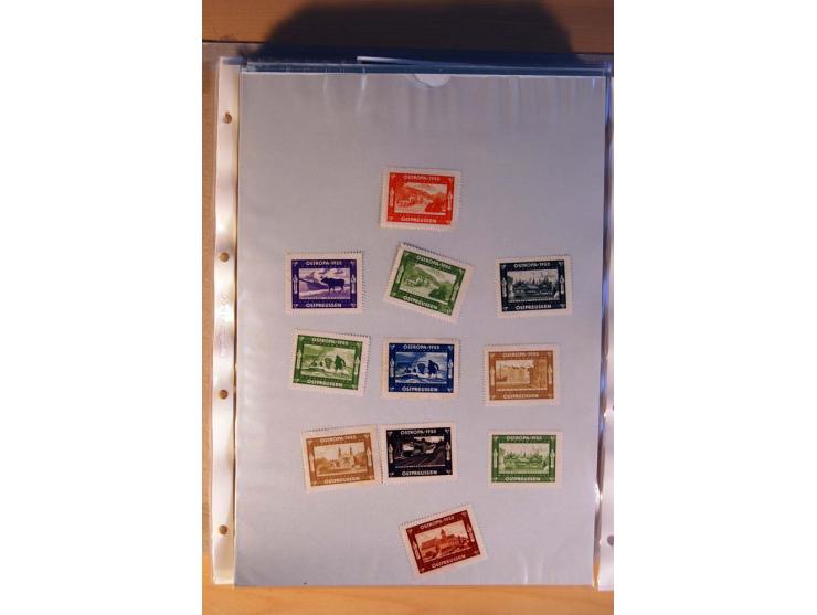 1933/45, sehr umfangreiche Sammlung mit Schwerpunkt Einzel- und Mehrfachfrankaturen der Sondermarken mit ca. 3000 Stück in 19