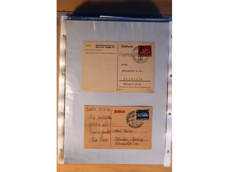 1933/45, sehr umfangreiche Sammlung mit Schwerpunkt Einzel- und Mehrfachfrankaturen der Sondermarken mit ca. 3000 Stück in 19