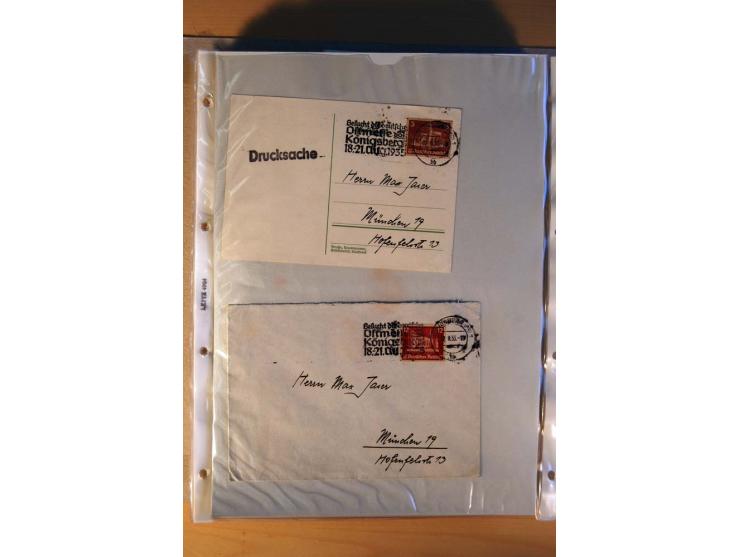 1933/45, sehr umfangreiche Sammlung mit Schwerpunkt Einzel- und Mehrfachfrankaturen der Sondermarken mit ca. 3000 Stück in 19