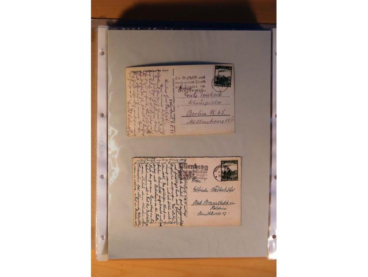 1933/45, sehr umfangreiche Sammlung mit Schwerpunkt Einzel- und Mehrfachfrankaturen der Sondermarken mit ca. 3000 Stück in 19