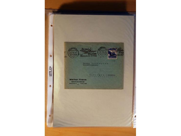 1933/45, sehr umfangreiche Sammlung mit Schwerpunkt Einzel- und Mehrfachfrankaturen der Sondermarken mit ca. 3000 Stück in 19