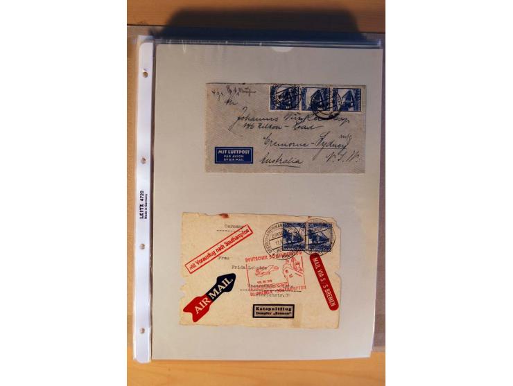 1933/45, sehr umfangreiche Sammlung mit Schwerpunkt Einzel- und Mehrfachfrankaturen der Sondermarken mit ca. 3000 Stück in 19