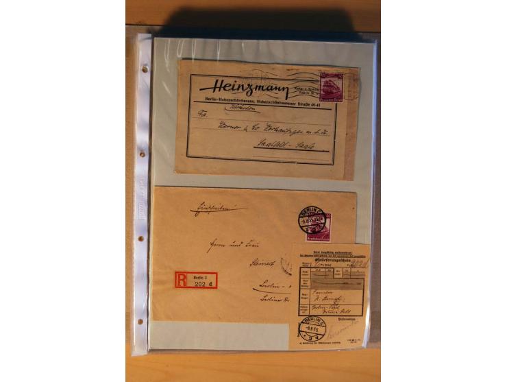 1933/45, sehr umfangreiche Sammlung mit Schwerpunkt Einzel- und Mehrfachfrankaturen der Sondermarken mit ca. 3000 Stück in 19