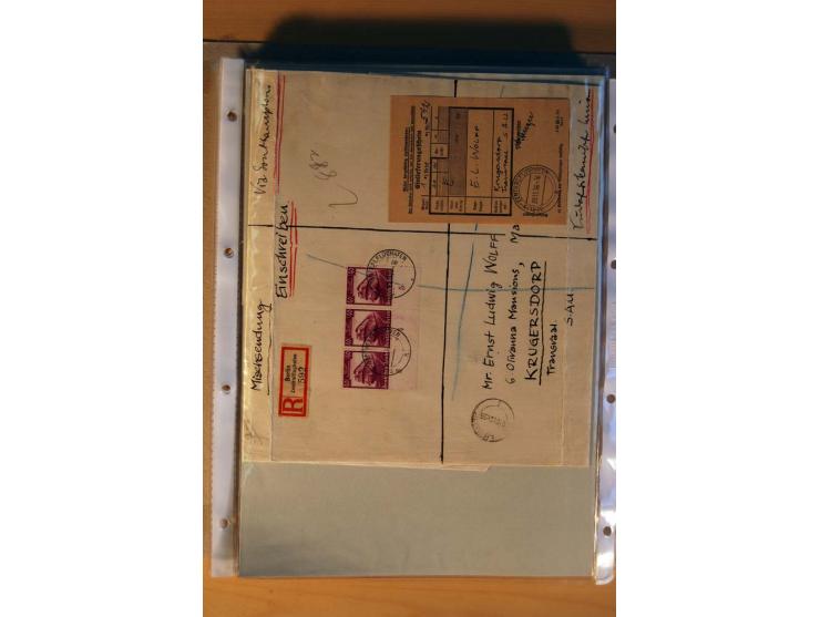 1933/45, sehr umfangreiche Sammlung mit Schwerpunkt Einzel- und Mehrfachfrankaturen der Sondermarken mit ca. 3000 Stück in 19
