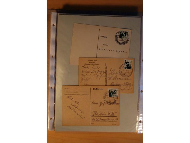 1933/45, sehr umfangreiche Sammlung mit Schwerpunkt Einzel- und Mehrfachfrankaturen der Sondermarken mit ca. 3000 Stück in 19