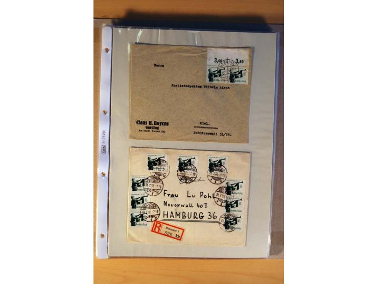 1933/45, sehr umfangreiche Sammlung mit Schwerpunkt Einzel- und Mehrfachfrankaturen der Sondermarken mit ca. 3000 Stück in 19