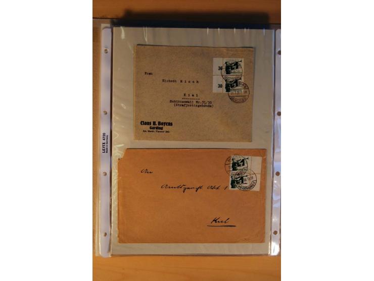 1933/45, sehr umfangreiche Sammlung mit Schwerpunkt Einzel- und Mehrfachfrankaturen der Sondermarken mit ca. 3000 Stück in 19