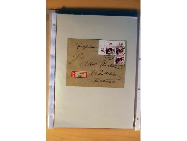 1933/45, sehr umfangreiche Sammlung mit Schwerpunkt Einzel- und Mehrfachfrankaturen der Sondermarken mit ca. 3000 Stück in 19