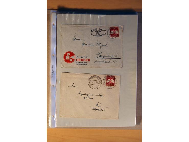 1933/45, sehr umfangreiche Sammlung mit Schwerpunkt Einzel- und Mehrfachfrankaturen der Sondermarken mit ca. 3000 Stück in 19