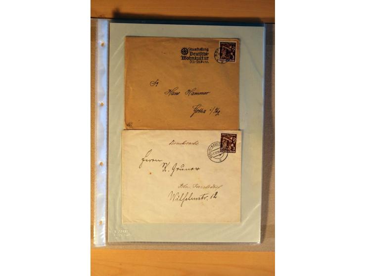 1933/45, sehr umfangreiche Sammlung mit Schwerpunkt Einzel- und Mehrfachfrankaturen der Sondermarken mit ca. 3000 Stück in 19