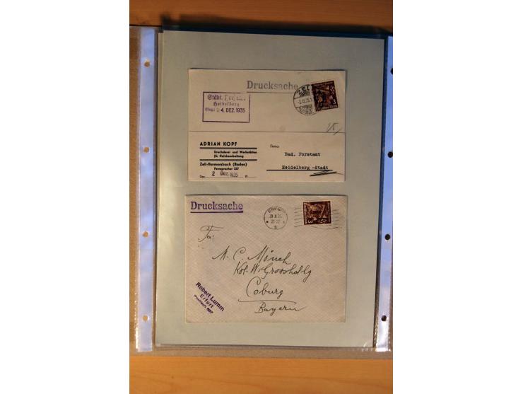 1933/45, sehr umfangreiche Sammlung mit Schwerpunkt Einzel- und Mehrfachfrankaturen der Sondermarken mit ca. 3000 Stück in 19