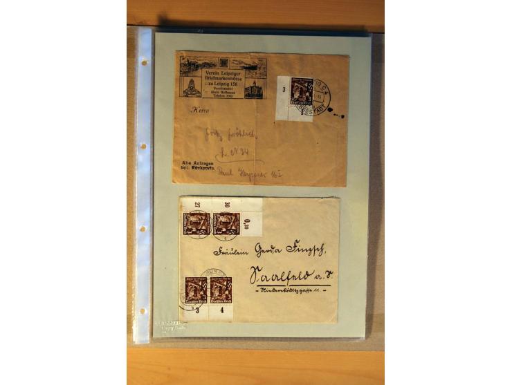 1933/45, sehr umfangreiche Sammlung mit Schwerpunkt Einzel- und Mehrfachfrankaturen der Sondermarken mit ca. 3000 Stück in 19