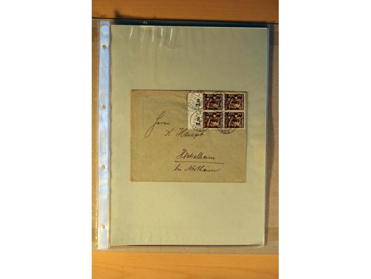 1933/45, sehr umfangreiche Sammlung mit Schwerpunkt Einzel- und Mehrfachfrankaturen der Sondermarken mit ca. 3000 Stück in 19