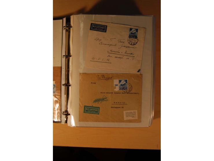 1933/45, sehr umfangreiche Sammlung mit Schwerpunkt Einzel- und Mehrfachfrankaturen der Sondermarken mit ca. 3000 Stück in 19