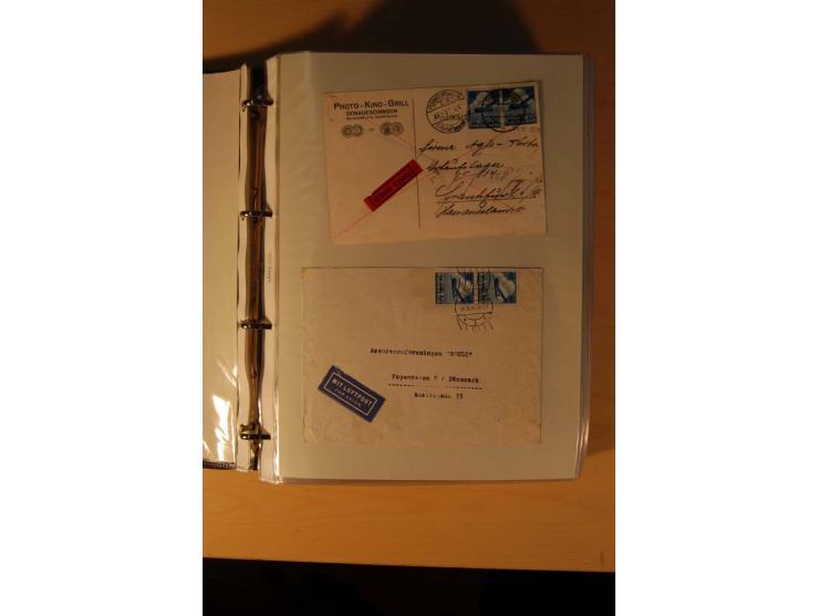 1933/45, sehr umfangreiche Sammlung mit Schwerpunkt Einzel- und Mehrfachfrankaturen der Sondermarken mit ca. 3000 Stück in 19