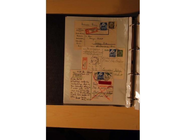 1933/45, sehr umfangreiche Sammlung mit Schwerpunkt Einzel- und Mehrfachfrankaturen der Sondermarken mit ca. 3000 Stück in 19