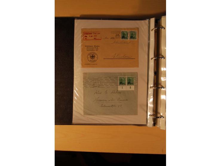 1933/45, sehr umfangreiche Sammlung mit Schwerpunkt Einzel- und Mehrfachfrankaturen der Sondermarken mit ca. 3000 Stück in 19