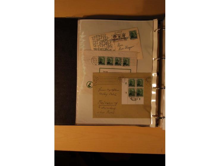 1933/45, sehr umfangreiche Sammlung mit Schwerpunkt Einzel- und Mehrfachfrankaturen der Sondermarken mit ca. 3000 Stück in 19