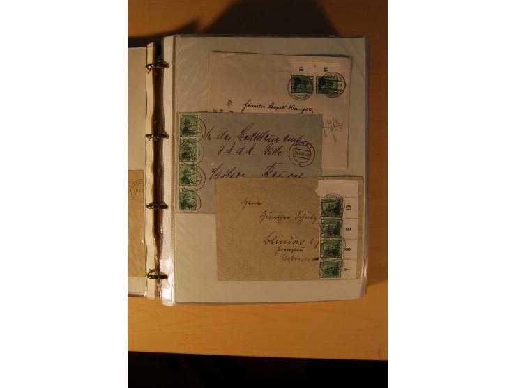 1933/45, sehr umfangreiche Sammlung mit Schwerpunkt Einzel- und Mehrfachfrankaturen der Sondermarken mit ca. 3000 Stück in 19