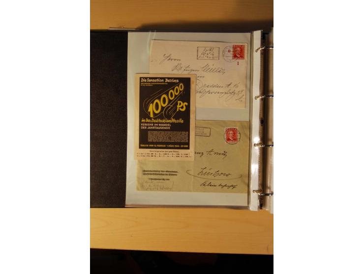 1933/45, sehr umfangreiche Sammlung mit Schwerpunkt Einzel- und Mehrfachfrankaturen der Sondermarken mit ca. 3000 Stück in 19