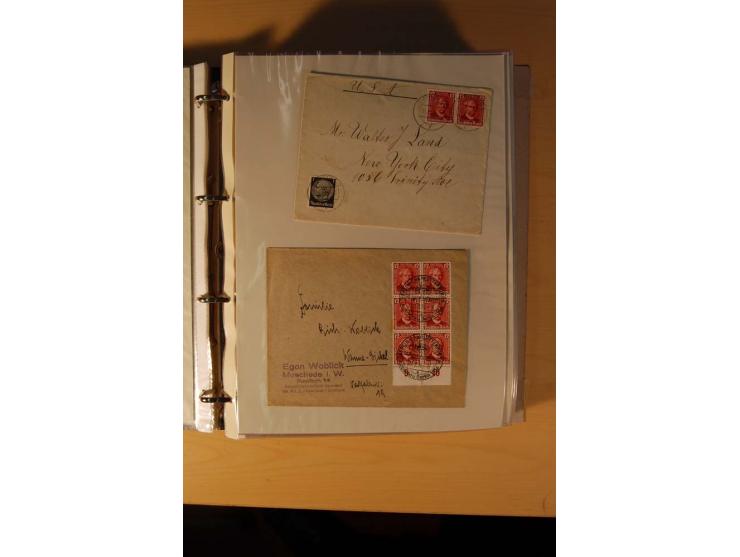 1933/45, sehr umfangreiche Sammlung mit Schwerpunkt Einzel- und Mehrfachfrankaturen der Sondermarken mit ca. 3000 Stück in 19