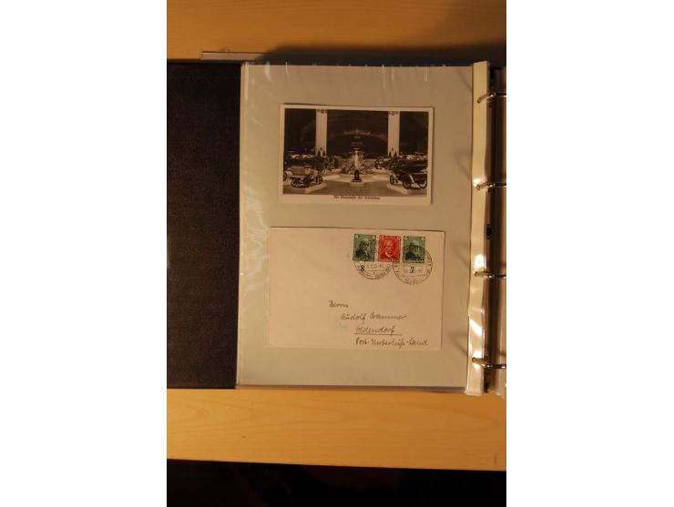1933/45, sehr umfangreiche Sammlung mit Schwerpunkt Einzel- und Mehrfachfrankaturen der Sondermarken mit ca. 3000 Stück in 19