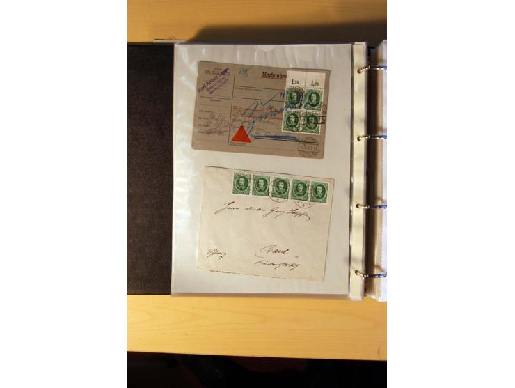 1933/45, sehr umfangreiche Sammlung mit Schwerpunkt Einzel- und Mehrfachfrankaturen der Sondermarken mit ca. 3000 Stück in 19
