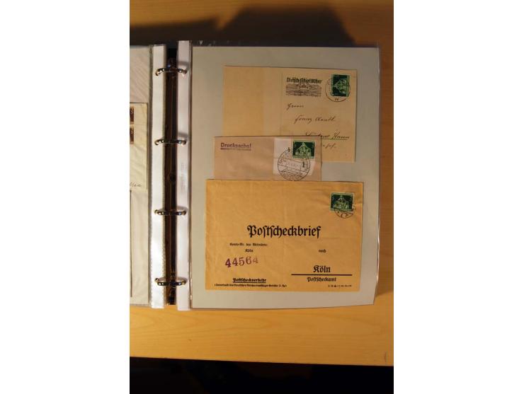 1933/45, sehr umfangreiche Sammlung mit Schwerpunkt Einzel- und Mehrfachfrankaturen der Sondermarken mit ca. 3000 Stück in 19
