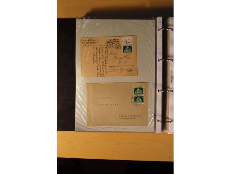 1933/45, sehr umfangreiche Sammlung mit Schwerpunkt Einzel- und Mehrfachfrankaturen der Sondermarken mit ca. 3000 Stück in 19