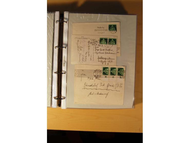 1933/45, sehr umfangreiche Sammlung mit Schwerpunkt Einzel- und Mehrfachfrankaturen der Sondermarken mit ca. 3000 Stück in 19