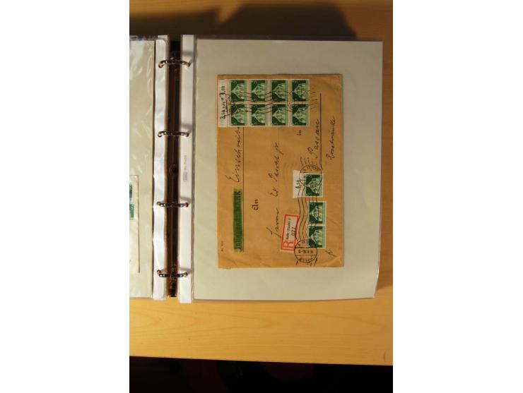 1933/45, sehr umfangreiche Sammlung mit Schwerpunkt Einzel- und Mehrfachfrankaturen der Sondermarken mit ca. 3000 Stück in 19
